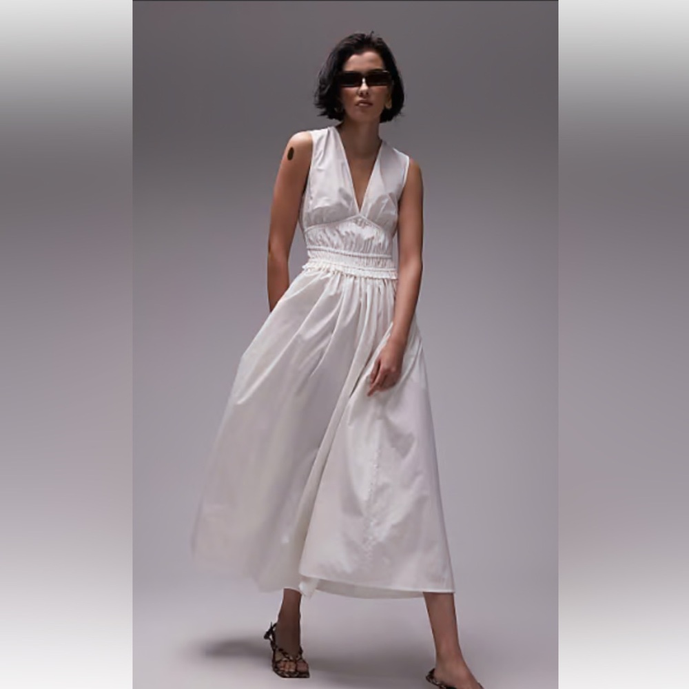 White Midi Dress | Topshop